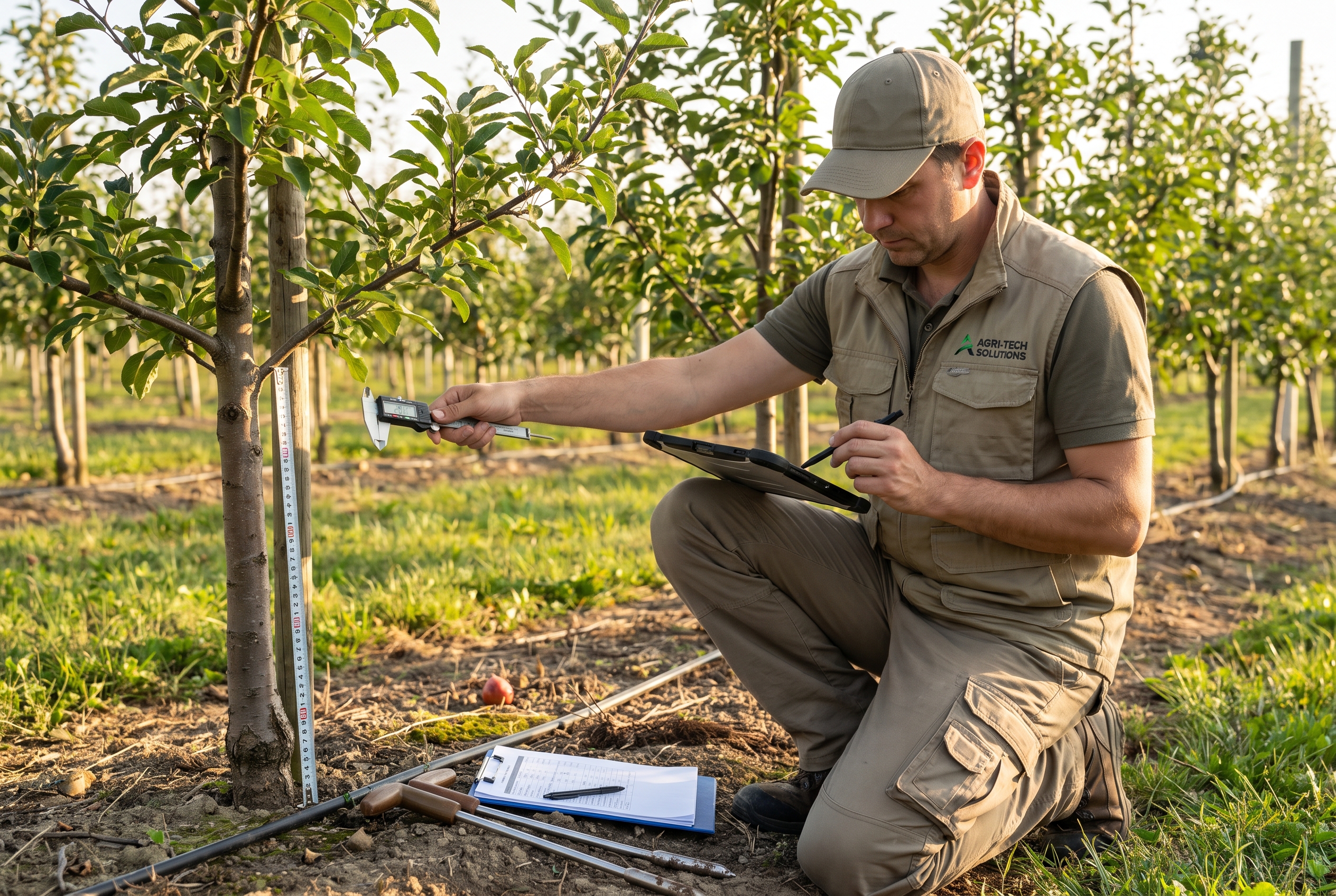 Inspección agrícola en campo